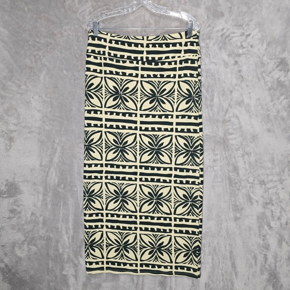 Lot of 2 Tanoa Womens XL Skirt Ribbed Maxi Skirts Polynesian Tribal Stretchy - Picture 6 of 10